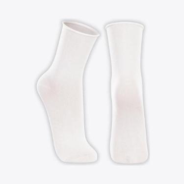 Imagem de Par de Meias Lupo Masculina Sem Punho Cano Longo 01275-001, Branco,  U