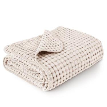 Imagem de Cobertor de bebê Konssy Waffle Nursery Boys Girls 104x94cm Aveia