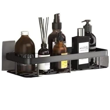 Imagem de ‌Suporte de parede para shampoo e sabonete - prateleira de banheiro sem furos, organizador de banheiro, resistente à água, fácil de instalar, adesivo forte (01 suporte)