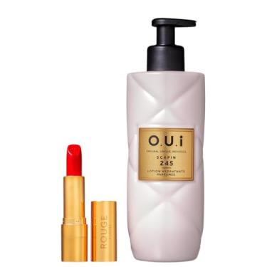 Imagem de Kit O.U.i Rouge Luxe & Scapin 245 - Loção 400ml + Batom 3,5g