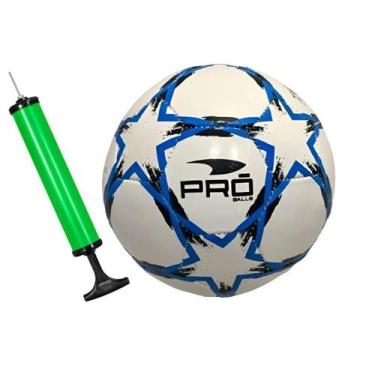 Imagem de Bola De Futebol Pró Balls + Bomba De Ar Cores Sortidas - Pro Balls