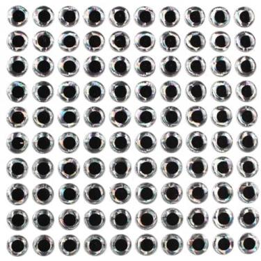 Imagem de WLSuDHoncc 300 peças prata 6 mm 3D macio holográfica isca de pesca material de amarração de moscas artesanato boneca faça você mesmo olhos materiais para amarrar moscas