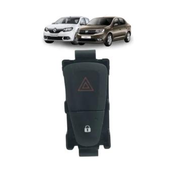 Imagem de Botão Pisca Alerta Trava Renault Logan Sandero 2015 A 2021