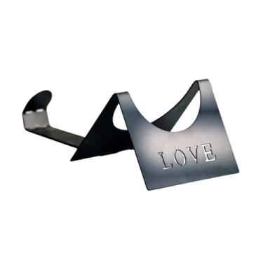 Imagem de IEUDNS Suporte para vinho de mesa, suporte para vinho, de armazenamento minimalista para mesa de jantar, despensa, porão, adega, casa, Preto