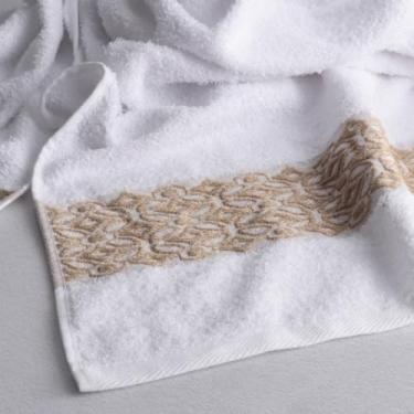 Imagem de Kit com 2 Toalhas de Rosto Felpudas Aslan Sultan Gramatura 420g Grande 50x75cm (Branca)