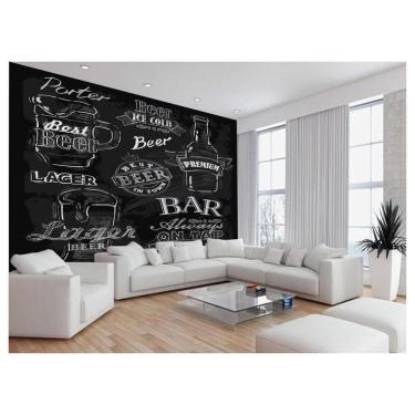 Imagem de Papel De Parede Estilo Lousa Bebdias Bar Drink 3,5M Lcb16