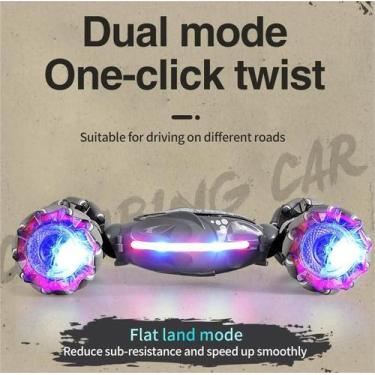 Imagem de Gesto cinzento RC Stunt Car 360  Flips, carro de controle remoto - Kun