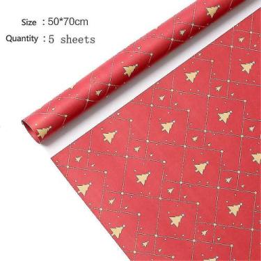 Imagem de Expositores de enfeites de férias d yesfit 5 folhas papel de embrulho 