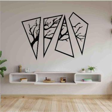 Imagem de Quadro Decorativo Árvore Geométrica Vazado - Mdf 3Mm 003