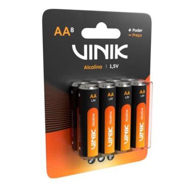 Imagem de Pilha Alcalina Aa C/8 1.5V - Vp2Ab8A - Vinik