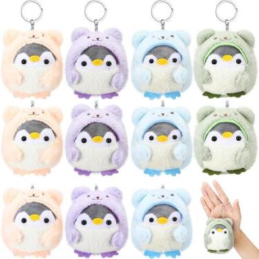 Imagem de Brinquedos de pelúcia Kasyat Christmas Mini Plush Penguin x12