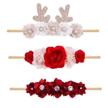 Imagem de Bandanas de flores para bebês e meninas, cherrboll, supermacias e elás