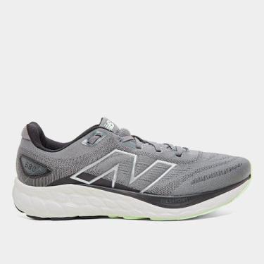 Imagem de Tênis New Balance Fresh Foam 680 V8 Masculino, Grafite, Preto, 42