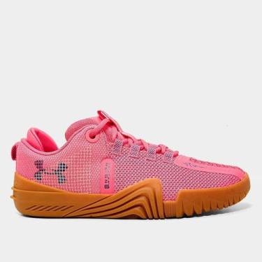 Imagem de Tênis Under Armour W TriBase Reign Feminino, Rosa, Cinza, 34