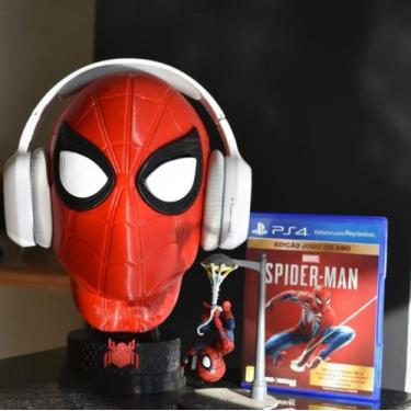 Imagem de Cabeça homem aranha spiderman suporte gamer para fones de ouvido heads