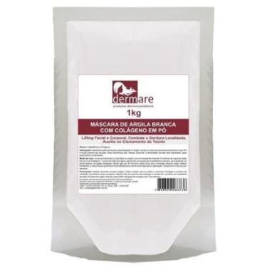 Imagem de Argila Branca Com Colageno 1kg - Dermare-Unissex