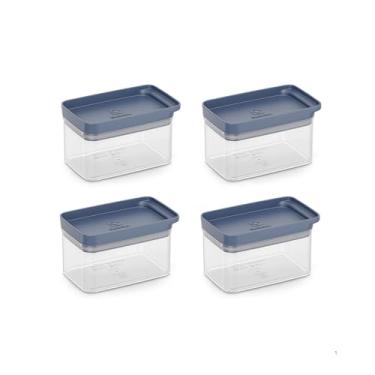 Imagem de Kit 4 Potes Herméticos Organizadores Electrolux 0,6L