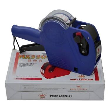 Imagem de Etiquetadora Manual De Preços 8 Dígitos + Refil + Etique Azu