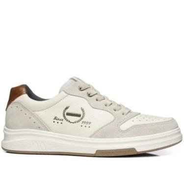 Imagem de Tênis Casual Pegada Masculino Couro 112304-01 - Branco Off, 41