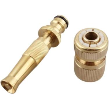 Imagem de Esguicho de Metal Premium para Jardim, Pistola de Pulverização com Bico Regulável, Alta Precisão, Bocal de Mangueira para Irrigação e Uso Doméstico