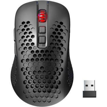 Imagem de Mouse Gamer Redragon Hana Rgb Preto Sensor Paw3104 7200 Dpi Preto Sem 