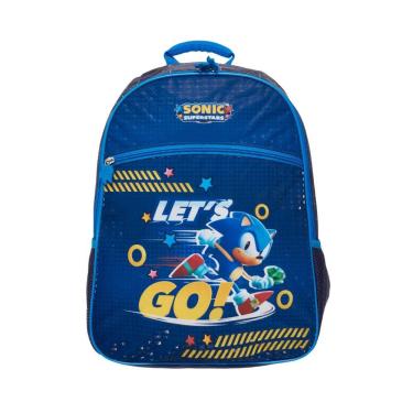 Imagem de Mochila de Costas Escolar Sonic Let`s Go Infantil Meninos