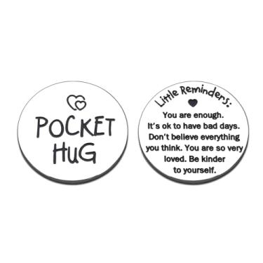 Imagem de Inspirational Gifts for Women Men Little Reminders Pocket Hug Token College Gifts for Students Adults Friends Family Back to School Supplies Recovery Graduation First Day Encouragement Keepsake