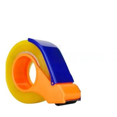 Imagem de Kit Suporte Aplicador Para Fita Adesiva Larga Caixa 50mm até 500 metros Dispenser(2)