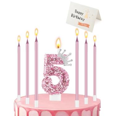 Imagem de Velas de aniversário, (número 5)