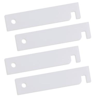 Imagem de 4 peças WE3M51 WE3M52 deslizadores de tambor de secador, rolamento de tambor de secador de plástico durável para operação suave da máquina e diminuição de ruído, substitua por DDP1380TAM DSKS433EA0WW