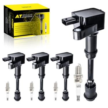 Imagem de ATURMC Conjunto de 4 bobinas de ignição UF674 e velas de ignição irídio compatíveis com Ford 2013-2016 Escape 2014-2019 Fiesta 2013-2014 Fusion 2014-2016 Transit Connect 1.6L L4 Replace#1700610