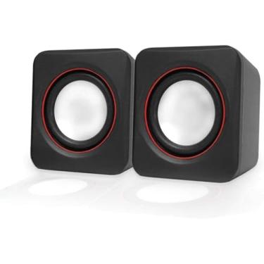 Imagem de Caixa de Som para Computador Notebook PC USB P2 6W – Caixinha de Som Potente, Compacta e de Qualidade com Alimentação via Porta USB