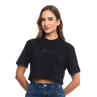 Imagem de Baby Cropped Freesurf Free Preto-Feminino