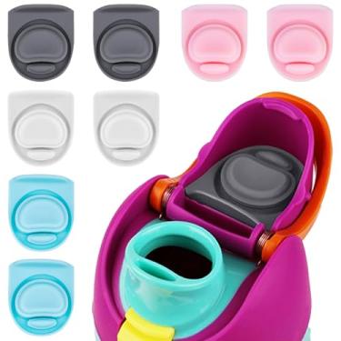 Imagem de BMSQOFD 8 peças de rolha de vedação de borracha de substituição compatível com Owala FreeSip 947 ml, tampa de vedação superior de garrafa para Owala 16/19/24/32/1,134 g tampa de boca de silicone