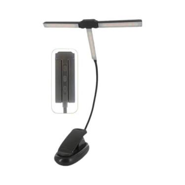 Imagem de Lâmpada De Leitura Com Clipe Ajustável De Brilho 51 LED 4 Modos De Cor