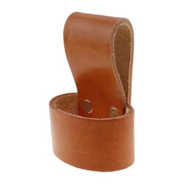 Imagem de TAODAN Estojo de couro marrom martelo multifuncional ferramenta suporte machado ferramenta cinto adequado para cinto de 5 cm
