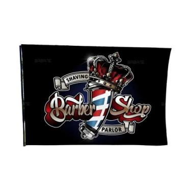 Imagem de Barbearia Retro Impresso Grande Bandeira, Arte, Ficção Científica, Qua