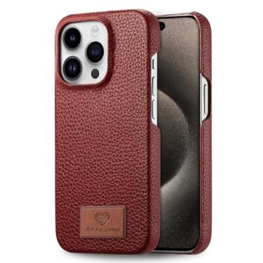 Imagem de Capa para iPhone 16/16 plus/16 pro/16 pro max, capa de proteção fina de couro antiarranhões, forro de microfibra à prova de choque para câmera