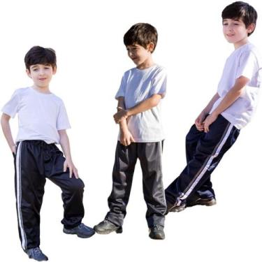 Imagem de Kit 6 Calças Masc Infantil  Agasalho Flanelada Inverno Rf281 - J94 Con