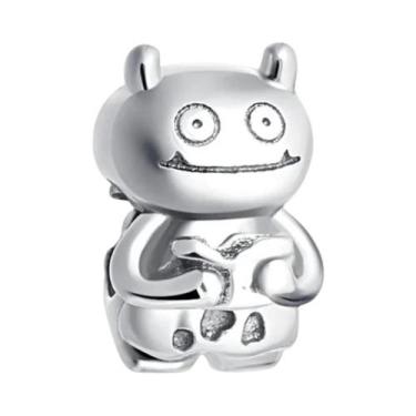 Imagem de Pingente De Halloween Em Prata Esterlina 925 Com Caveira E Teia De Ara