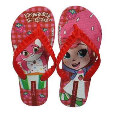 Imagem de Chinelo Infantil Grendene Ipanema Moranguinho 27173 Casual-Feminino