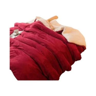 Imagem de Cobertor De Lã Dupla Face Tamanho Queen, Quente Para Inverno, Capa De 