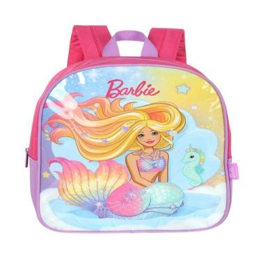 Imagem de Mochila Barbie Costas Dois modelos Infantil luxcel, Roxo, UN