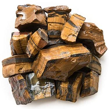 Imagem de Belo cristal grande joia DIY Materialnatural olho de tigre cristal pedras ásperas rocha espécime pedras naturais e minerais (cor: 200g)