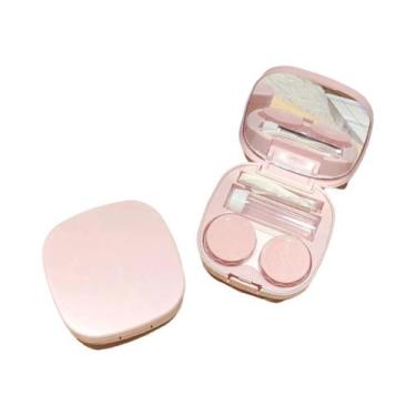 Imagem de Estojo Portátil Compacto Para Lentes De Contato Macaron - Maleta Cosmé