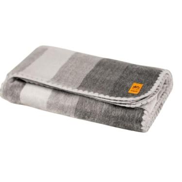 Imagem de Cobertor de lã de alpaca – tamanho Queen, 213 x 162 cm – quente e leve – sofá, cama ou cobertor externo – cinza