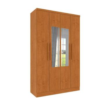 Imagem de Roupeiro Amsterdam Com Espelho 4 Portas Tcil Cinamomo