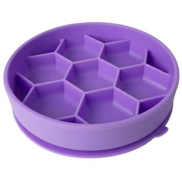 Imagem de Comedouro Lento Colmeia com Ventosa New York Pets - Médio - Roxo - Nyp