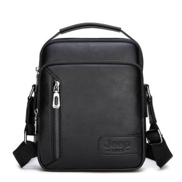 Imagem de Bolsa Messenger de couro para homens, bolsa tiracolo elegante - yiweis