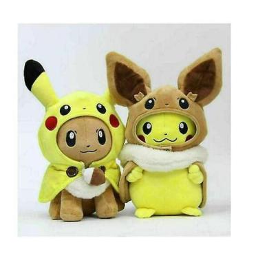 Imagem de Boneca de pelúcia Pikachu Eevee Cosplay 30 cm de pelúcia x2 - Gloome S
